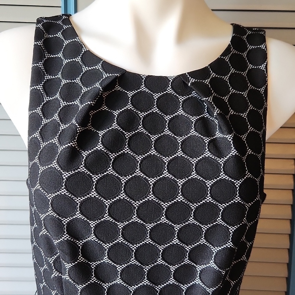Elle Black & Charcoal Circle-Pattern Dres - Picture 3 of 14